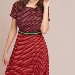 NWT Maeve by Anthropologie amici color-blocked dress size 16
